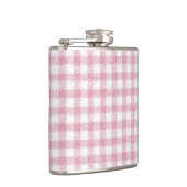Flasques Charme Velouté Rose et Blanc Gingham (Droite)