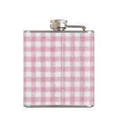 Flasques Charme Velouté Rose et Blanc Gingham (Dos)
