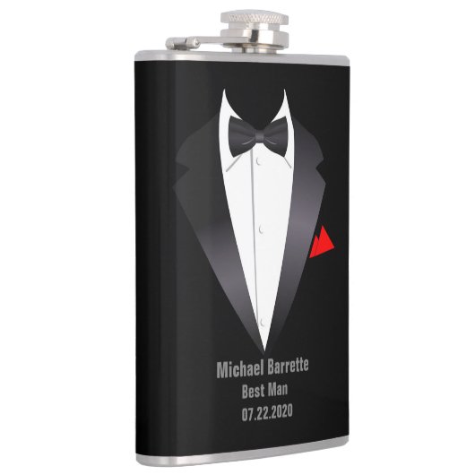 Flasques Charming Calla Lily Mariage Best Man Flask (Droite)