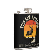 Flasques Chasse AJOUTER LE NOM À L'Extérieur Deer Elk Wilde (Droite)