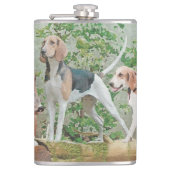 Flasques Chasse aux chiens (Devant)