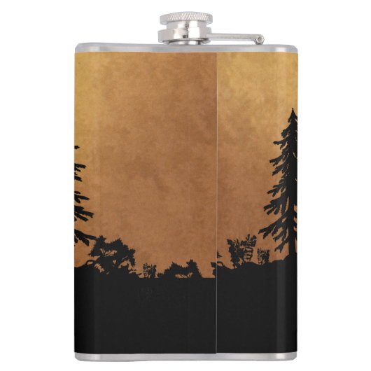 Flasques Chasse aux élans taureaux (Dos)