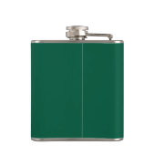 Flasques Chasseur vert et blanc trois lettres Monogramme (Dos)