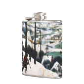 Flasques Chasseurs dans le paysage de neige Pieter Bruegel (Gauche)