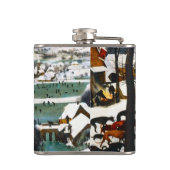 Flasques Chasseurs dans le paysage de neige Pieter Bruegel (Dos)