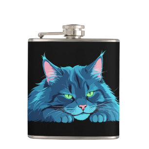 Flasques Chat Adorable Mignonne Animal Dormir Relaxant Calm