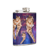 Flasques Chat cherchant dans un trou déchiré côté espace (Droite)