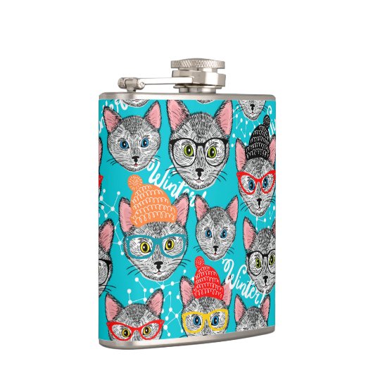 Flasques Chat dans le casquette (Droite)