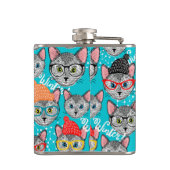 Flasques Chat dans le casquette (Dos)