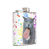 Flasques Chat de fête vous a pris la langue? (Droite)