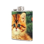 Flasques Chat de Noël Vintage (Gauche)