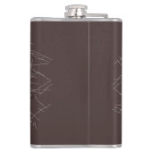 Flasques Chat de sorcière Halloween Déplaisant Portrait mig (Dos)