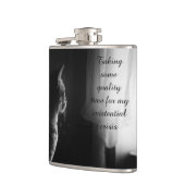 Flasques Chat drôle ayant une crise existentielle (Gauche)