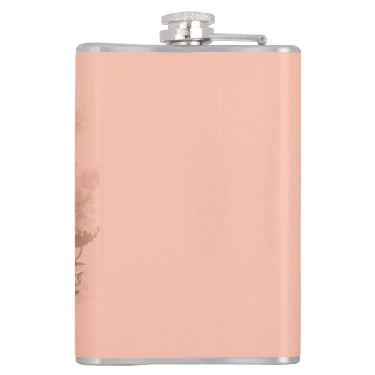 Flasques Chat effrayé par Citrouille Fun Halloween caractèr (Dos)