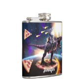 Flasques Chat équitation dinosaure licorne dans l'espace (Droite)