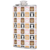 Flasques Chat, lapin, chien et ours (Gauche)