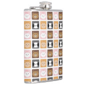 Flasques Chat, lapin, chien et ours (Droite)