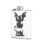 Flasques chat noir aux ailes monstrueuses - Choisir la coul (Gauche)