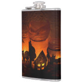 Flasques Chat noir d'Halloween (Gauche)