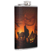 Flasques Chat noir d'Halloween (Droite)