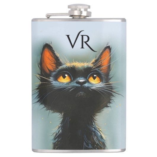 Flasques Chat noir enchanté (Devant)