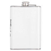 Flasques Chat noir et blanc - Design Empreinte de patte (Dos)