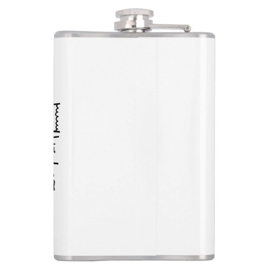 Flasques Chat noir et blanc - Design Empreinte de patte (Dos)