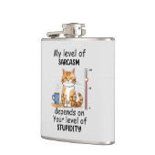 Flasques Chat sassy et mignonne orange (Gauche)