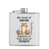 Flasques Chat sassy et mignonne orange (Devant)