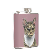 Flasques Chat tigré mignon avec le grand dessin de yeux (Droite)