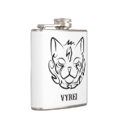 Flasques Chat tribal noir et blanc (Droite)