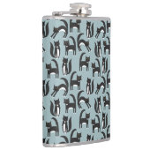 Flasques Chat Tuxedo noir et blanc (Droite)