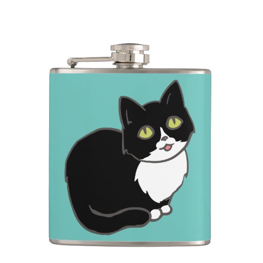 Flasques Chat Tuxie Smoking (Devant)