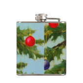 Flasques Chat vintage et sapin de Noël (Dos)