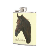 Flasques Châtaigne jument cheval portrait équine peinture d (Gauche)