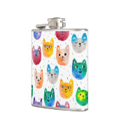 Flasques Chats aquarelles et amis (Gauche)