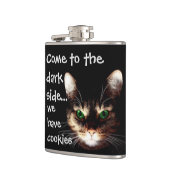 Flasques Chats de Badass - "le côté en noir a des biscuits (Gauche)