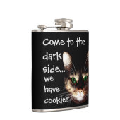 Flasques Chats de Badass - "le côté en noir a des biscuits (Droite)