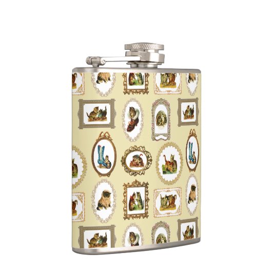 Flasques Chats encadrés par cru (Droite)