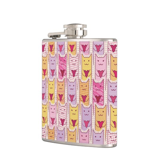 Flasques Chats mignons avec les coeurs affectueux (Gauche)