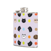 Flasques chats motifs (Gauche)