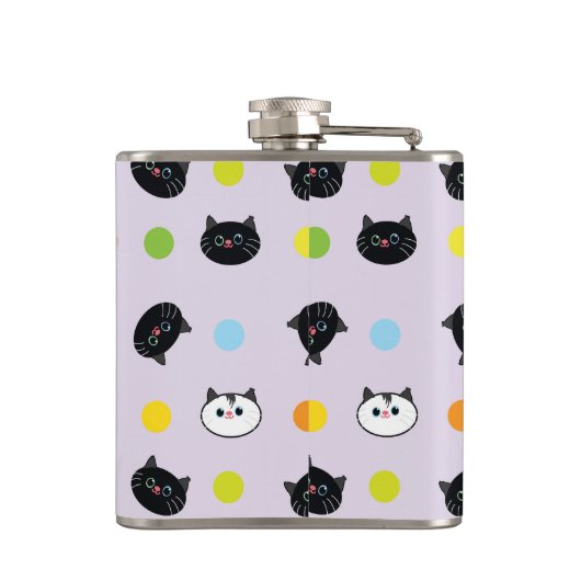 Flasques chats motifs (Dos)