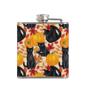 Flasques Chats noirs et citrouilles (Dos)