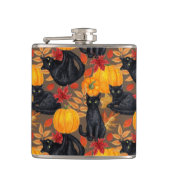 Flasques Chats noirs et citrouilles 2 (Devant)