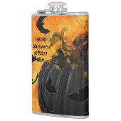 Flasques Chauves-souris noires effrayantes Jack-o'-lantern  (Gauche)