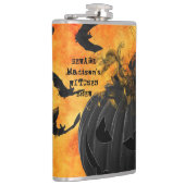 Flasques Chauves-souris noires effrayantes Jack-o'-lantern  (Droite)