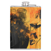 Flasques Chauves-souris noires effrayantes Jack-o'-lantern  (Dos)