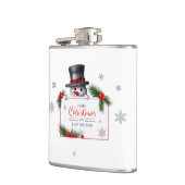 Flasques Cheerful Snowman Christmas New Year Greetings (Gauche)