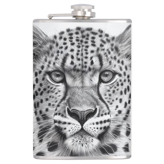 Flasques Cheetah Animal Wild Nature Illustration Line Epic (Devant)