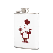 Flasques Chef tenant un bol de soupe (Gauche)